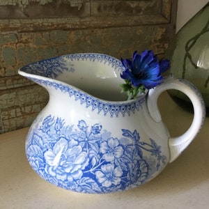 Antique FRENCH Water Pitcher/Jug, Circa 1900, Bathroom Decor, Table Decor, Bedroom Decor, Country Farmhouse, French Life Style
