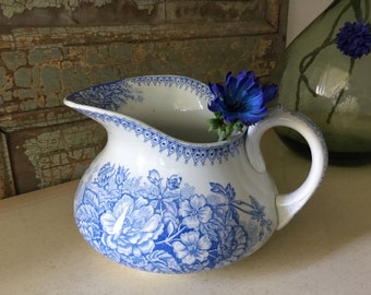 Antique FRENCH Water Pitcher/Jug, Circa 1900, Bathroom Decor, Table Decor, Bedroom Decor, Country Farmhouse, French Life Style