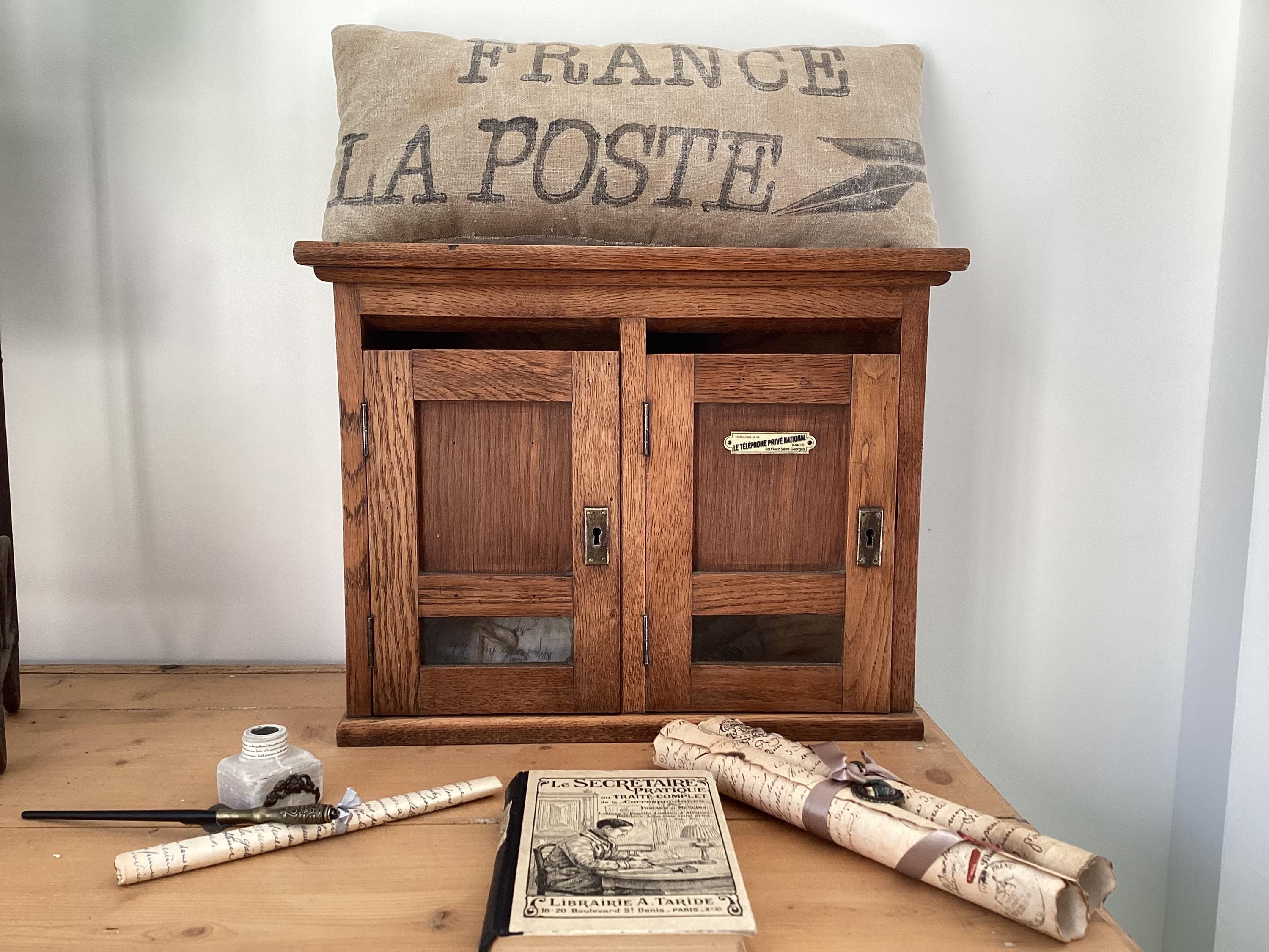 Cassetta Della Posta Loberon Stile Shabby Chic - Blu Antico, In Ferro, Design Vintage Per Esterno - Foto 8