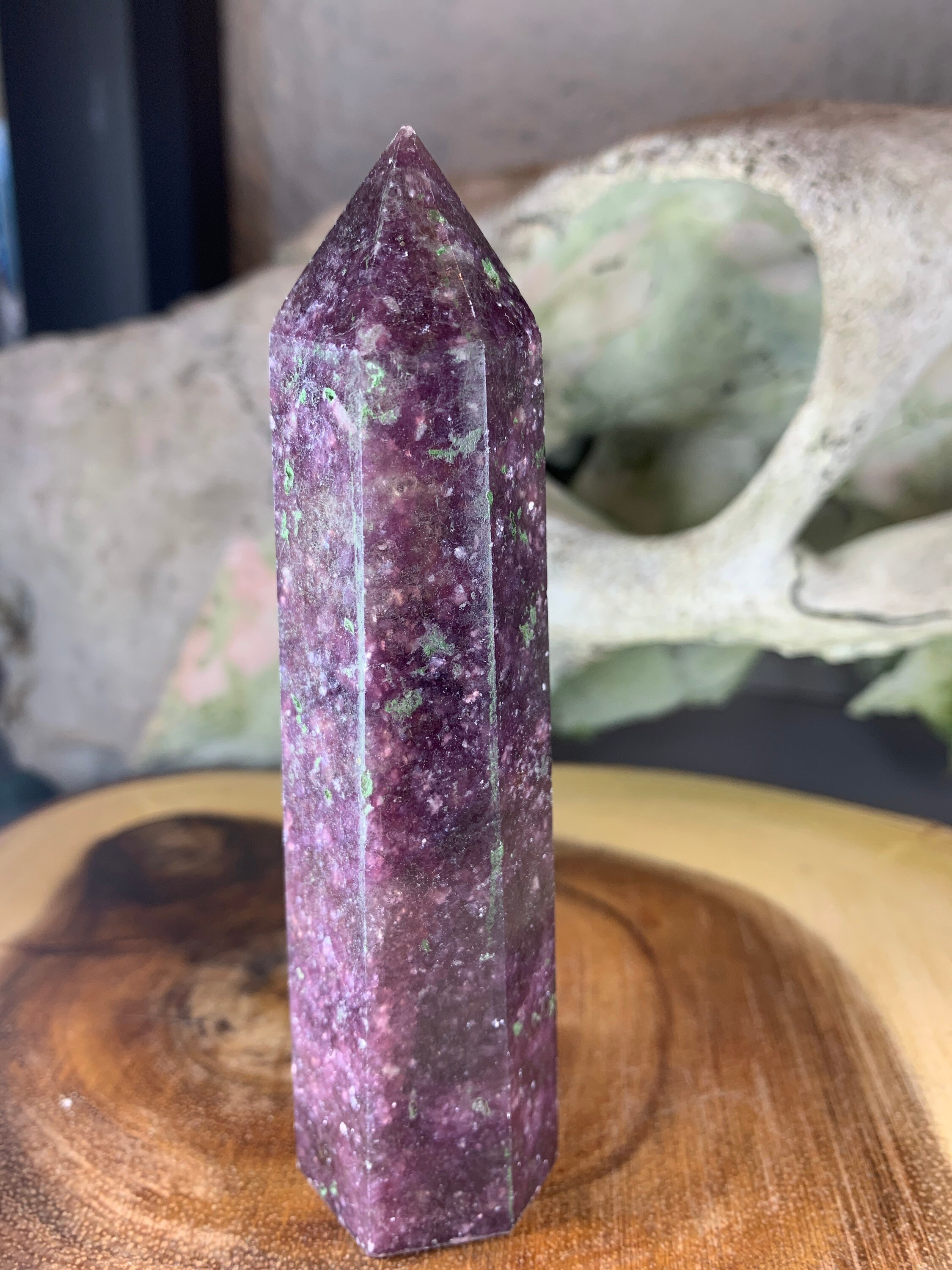Lepidolite Purple Mica Tower | Etsy