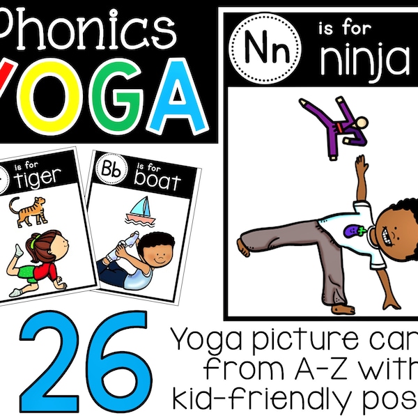 Yoga Cards - Printable Yoga Poses for Kids