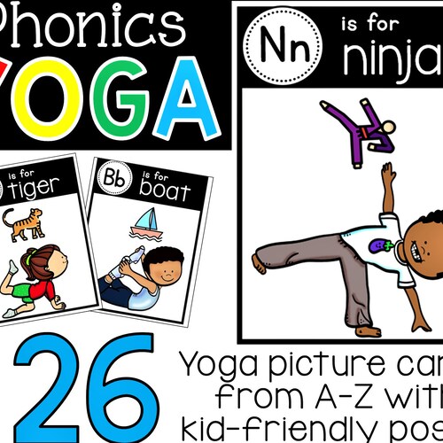 Yoga Cards Printable Yoga Poses for Kids - Etsy UK