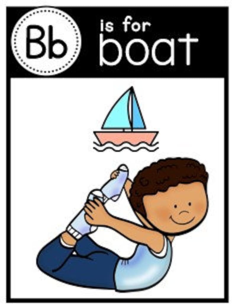 yoga cards printable yoga poses for kids etsy