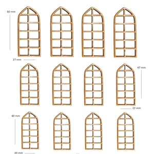 Windows #42,D&D,Dungeons And Dragons,Warhammer,Warhammer 40k,Terrain buildings,28mm,Pathfinder,RPG Miniature Set,Fantasy building,Frostgrave