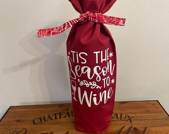 Bolsa para botellas de vino "Es la temporada"