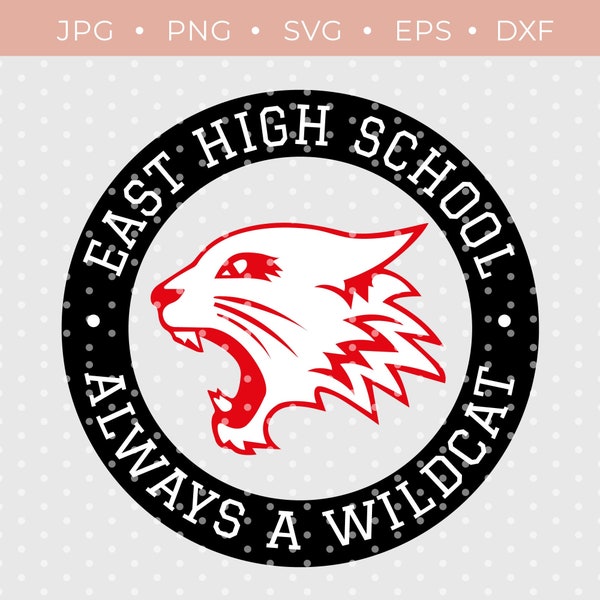 WILDCATS High School Musical SVG, Wildcats Clip Art, Cut file, Cricut File, Silhouette File, Vector Cut File
