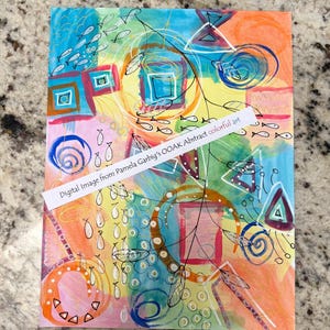 Digital Image Pamela Garbig&#39;s OOAK Abstract colorful art