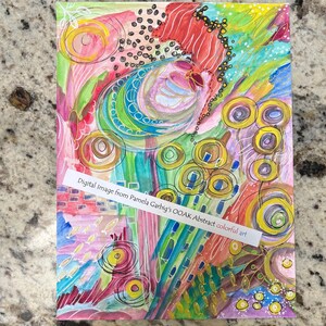 Digital Image Pamela Garbig&#39;s OOAK Abstract colorful art