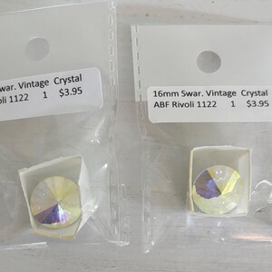 Swarovski Vintage Rivoli 1122 16mm Crystal AB foiled Authentic product