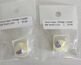 Swarovski Vintage Rivoli 1122 16mm Crystal AB foiled Authentic product