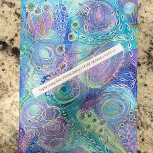 Digital Image Pamela Garbig&#39;s OOAK Abstract colorful art