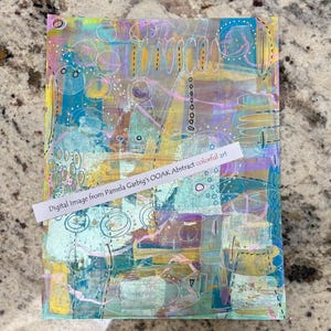 Digital Image Pamela Garbig&#39;s OOAK Abstract colorful art