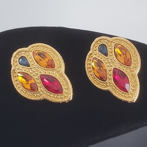 Vintage 90s Napier Byzantine Collection Clip-on Earrings
