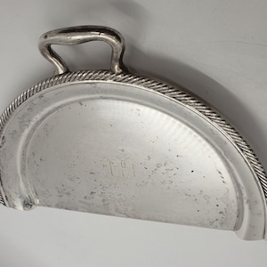 Vintage Silver Plated EPNS Crumb Catcher, Silent Butler by John Wanamaker