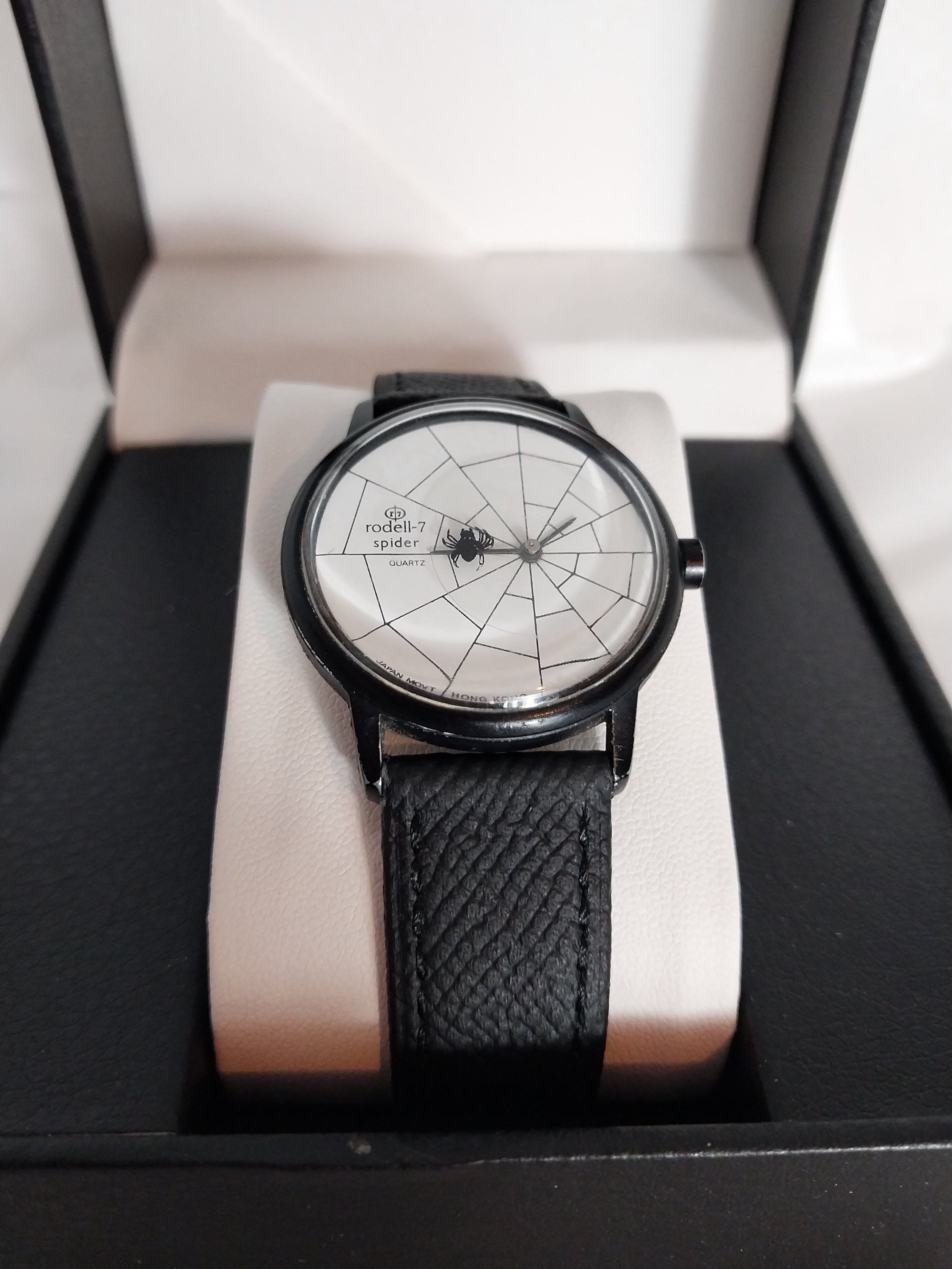 Vintage Rodell-7 Spider Quartz Wrist Watch With Moving Spider