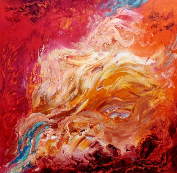 SEXUAL WALL Painting-17x17 In-43x43 Cm-sexual Energy Art-erotic Wall  Painting-red Sexual-affection Wall Art-vivd Colorful Art - Etsy