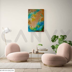 Multicolored Art Abstract Painting Meditation Art Mindfulness Art image 8
