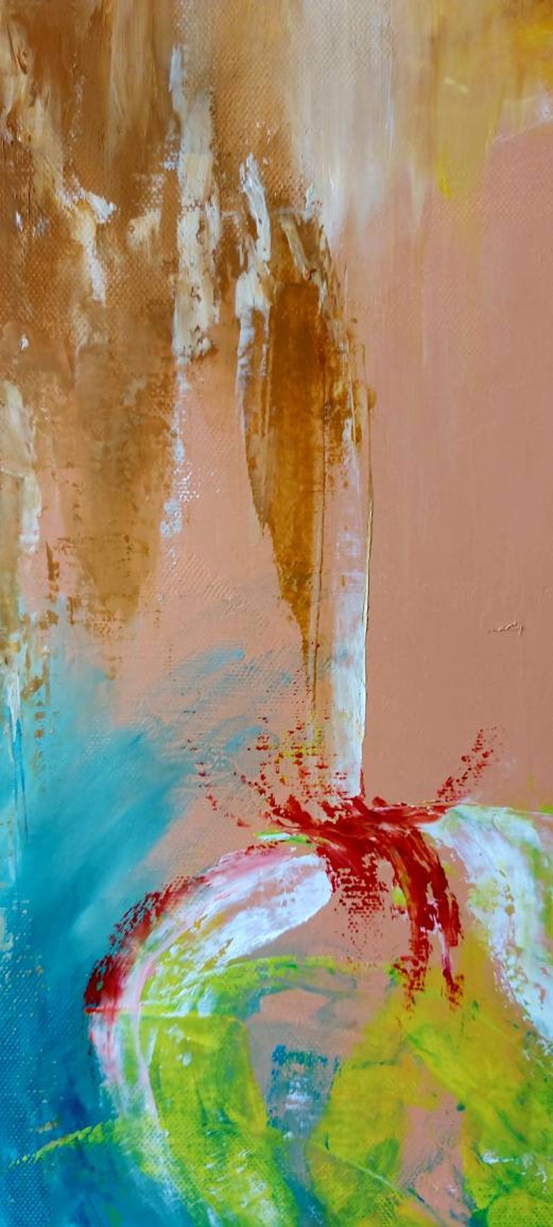 Multicolored Art Abstract Painting Meditation Art Mindfulness Art image 2