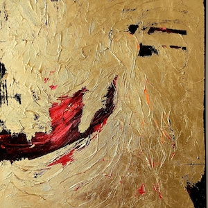 Golden Art Gold Acrylic art Volume painting