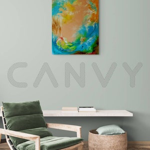 Multicolored Art Abstract Painting Meditation Art Mindfulness Art image 9