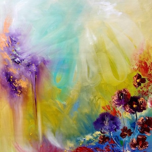 FLOWERS BOUQUET PAINTING- Colorful Floral Art- Flower Wall Decor- Beautiful Floral Art- Original Oil Artwork- Flowers Still Life Painting