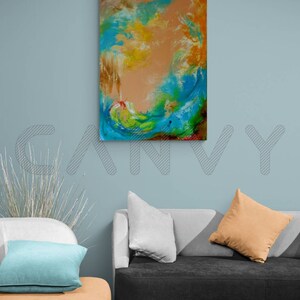 Multicolored Art Abstract Painting Meditation Art Mindfulness Art image 7