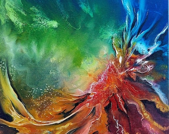Emotion art Colorful Abstract painting