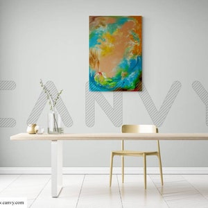 Multicolored Art Abstract Painting Meditation Art Mindfulness Art image 10