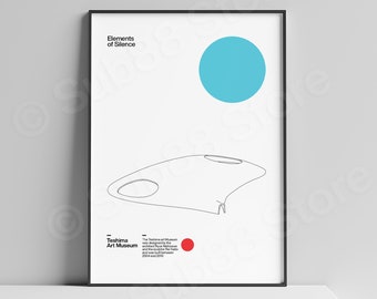 Teshima Art Museum Poster: Minimalist Japanese Architecture Print