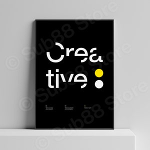 Poster Creative. Massimo Vignelli - Designer Quote - There is no design without discipline