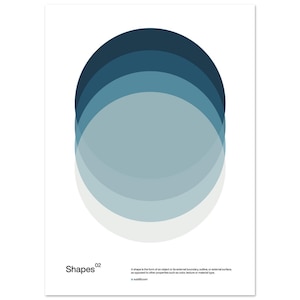 Bauhaus Poster | Minimalist Art Print | Geometric Wall Art | Shapes 02 image 5