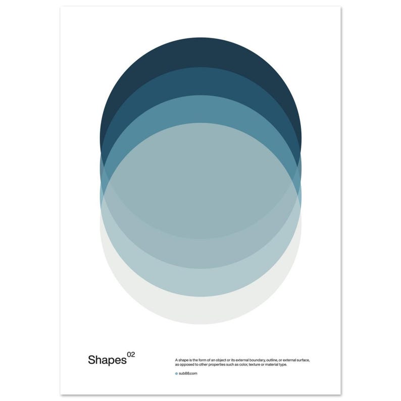 Bauhaus Poster | Minimalist Art Print | Geometric Wall Art | Shapes 02 image 5