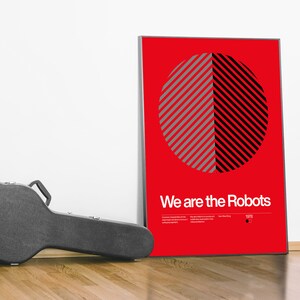 We Are The Robots Print: Minimalist New Wave Music Poster bild 6