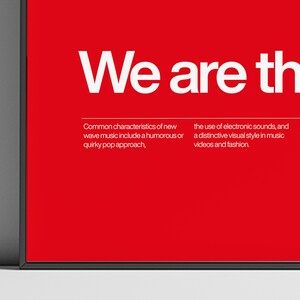 We Are The Robots Print: Minimalist New Wave Music Poster bild 2