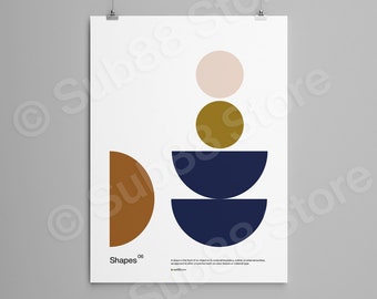 Poster Bauhaus Design and Swiss Graphic Design Shapes 06