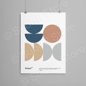 Bauhaus Swiss Graphic Design Poster: Minimalist Wall Art
