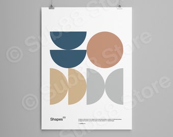 Bauhaus Swiss Graphic Design Poster: Minimalist Wall Art