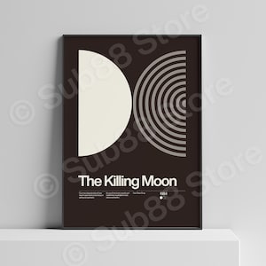 The Killing Moon - Inspired New Wave Song Print | Music Print | Unframed Indie Music Art | Concert Poster | Gig Poster