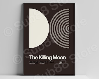 The Killing Moon - Inspired New Wave Song Print | Music Print | Unframed Indie Music Art | Concert Poster | Gig Poster