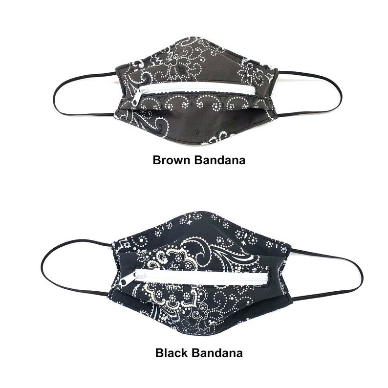 Face Mask With Zipper Zippered Face Mask Face Mask With Etsy