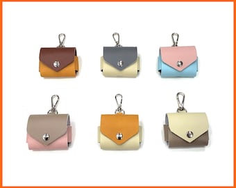 Personalized Leather AirPod Pro Case Holder, Handmade in USA