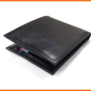 Italienische lederne Bi-Fold-Brieftasche, Leder-Herrenbrieftasche, Brieftasche für Männer, lange Brieftasche für Männer, Geschenkideen für Männer, Valentinstagsgeschenk für Männer