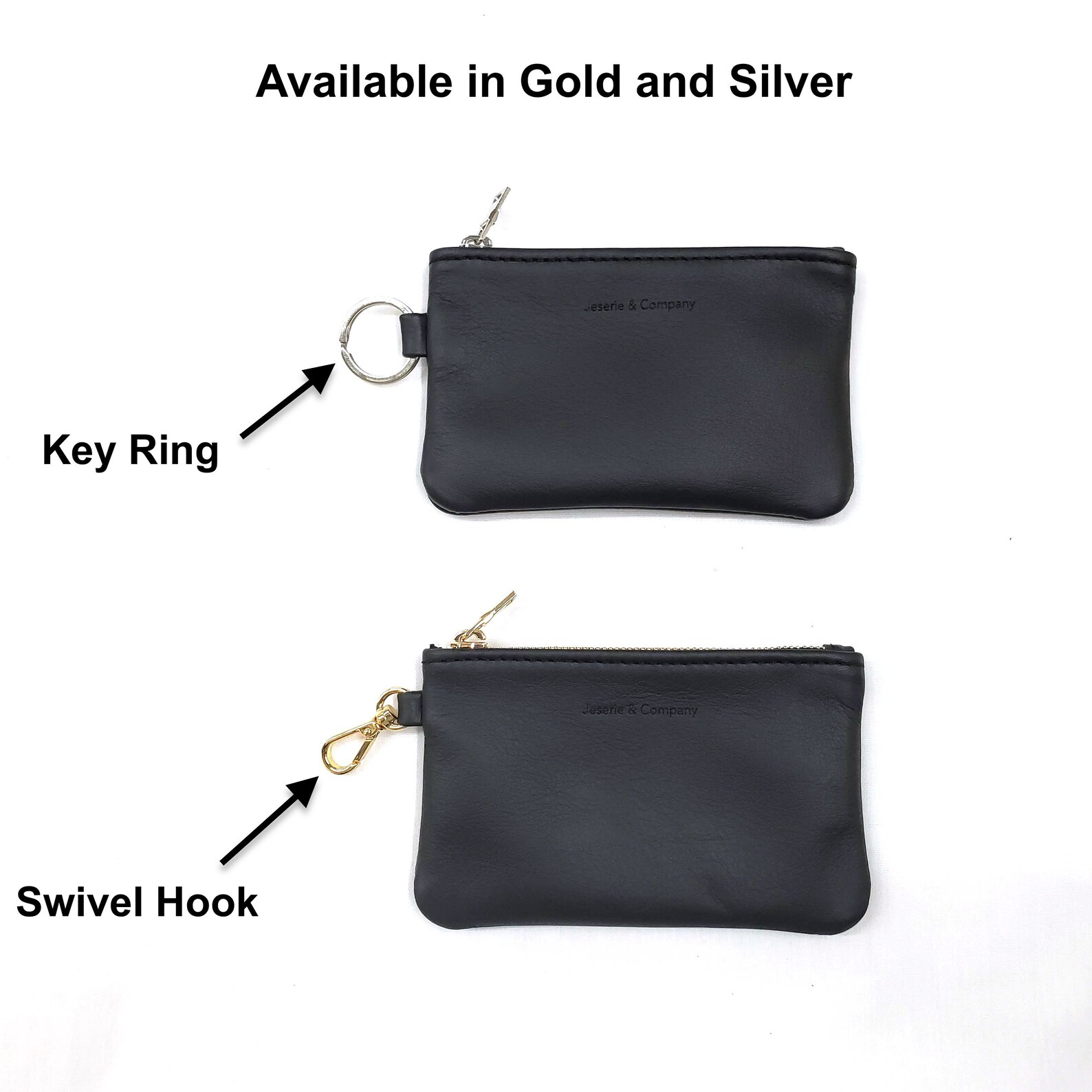 Leather Keychain Pouch Personalized Leather Coin Pouch Etsy