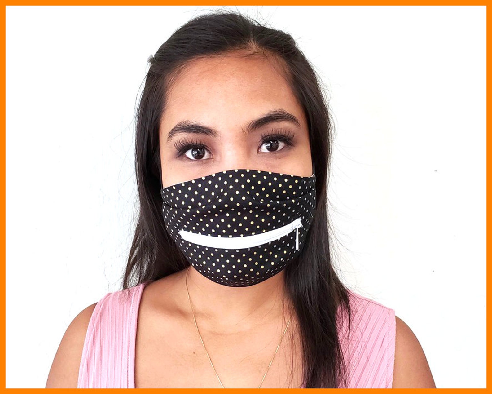 Face Mask with Zipper Zippered Face Mask Face Mask With Etsy