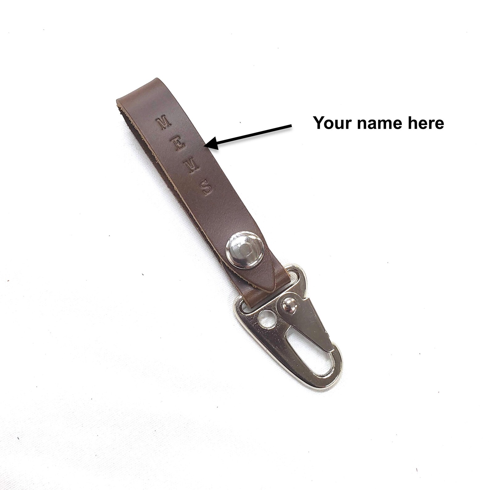 Men's Leather Key Fob Key Fob With Snap Gift Idea for Etsy