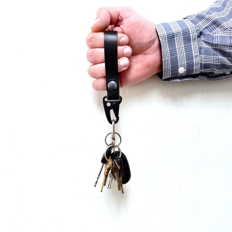 Men's Leather Key Fob Key Fob With Snap Gift Idea for Etsy