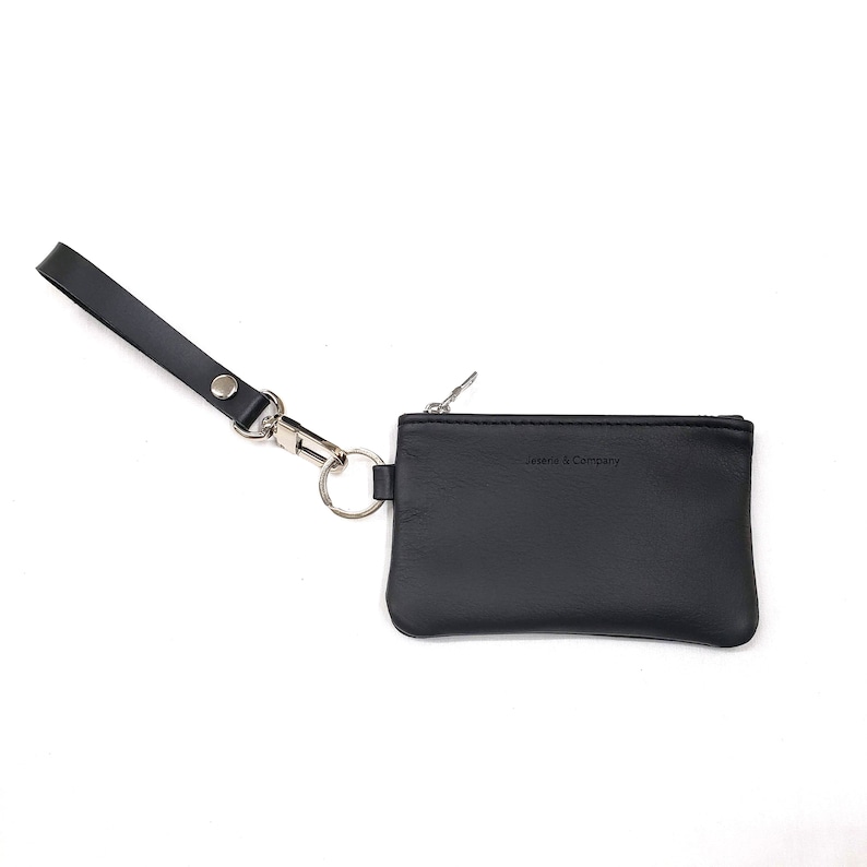 Leather Coin Pouch Personalized Coin Pouch Leather Keychain Etsy