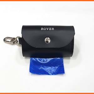 Leather Dog Waste Bag Holder, Dog Poop Bag Holder, Dog Waste Bag Dispenser, High End Dog Waste Bag Holder, Personalize Dog Waste Bag
