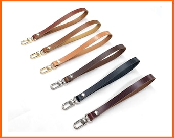Leather Wristlet Strap, Leather Key Fob, Replacemant leather Strap, Strap for Pouch, Strap for Purse, Pouch Wristlet Strap, Bag Srap
