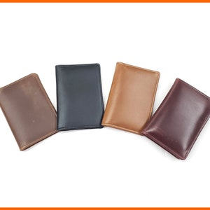 Leder Compact Bi-Fold, Kartenbrieftasche für Herren, Mini Bi-Fold, Taschengeldbörse, kleine Geldbörse, Kreditkartenhalter, Geschenkideen für Männer, Brieftasche